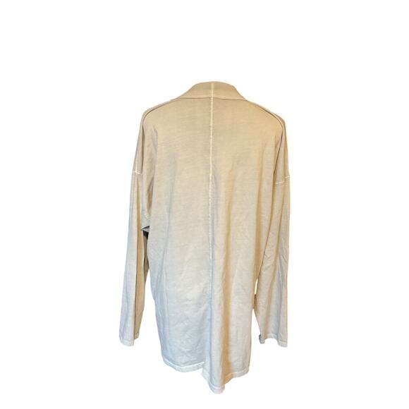 Free People Women’s Mock Neck Long Sleeve Tee. Grey. Size Medium. - Picture 8 of 11